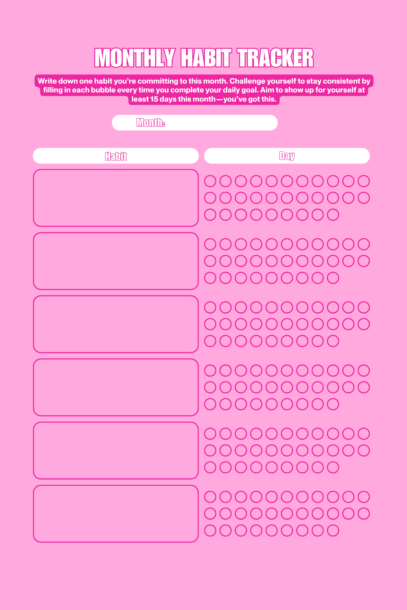 Get It Done - Habit Tracker Workbook PDF